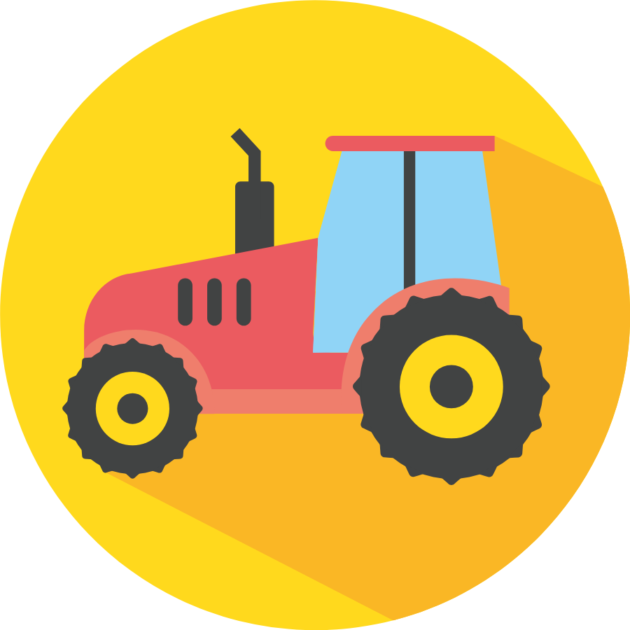 Agricultural Tractor Icon